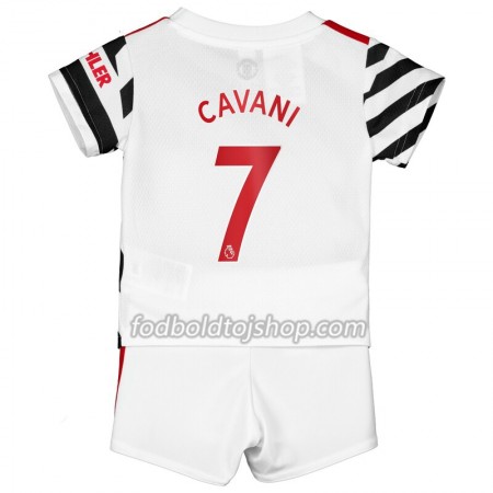 Manchester United Edinson Cavani 7 Børn 3. Fodboldsæt 2020-21 S/S (+ Korte bukser)